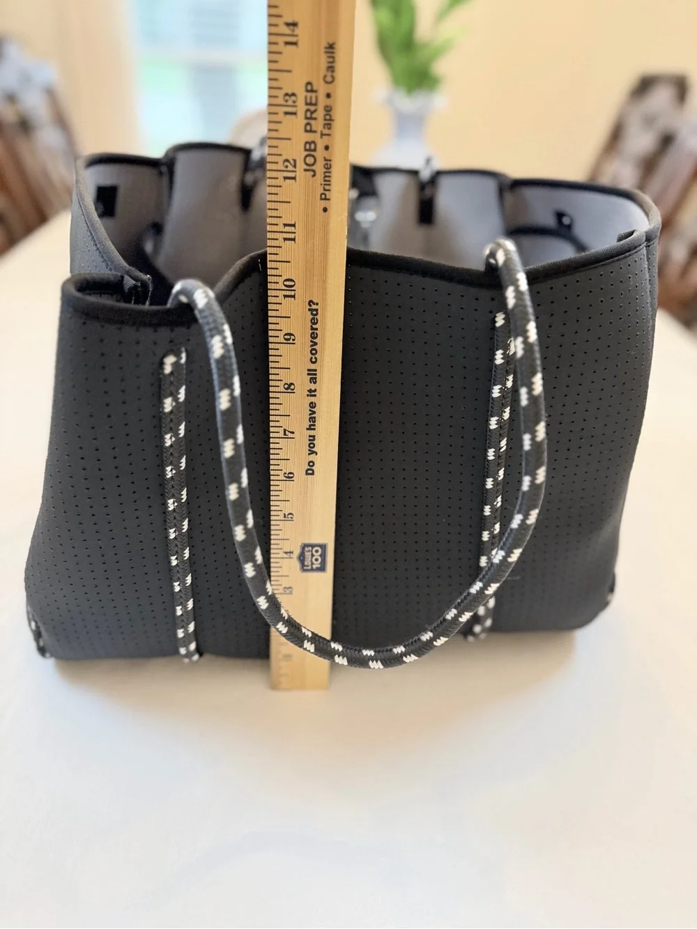 Popups Everyday Tote Bag with Pouch in Dark Graphite Paracord Straps & Detailing